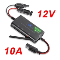 Contrôleur de charge solaire MPPT 10A 12V, contrôleur de panneau solaire avec entrée Type-C, sortie USB pour batterie Lifepo 2