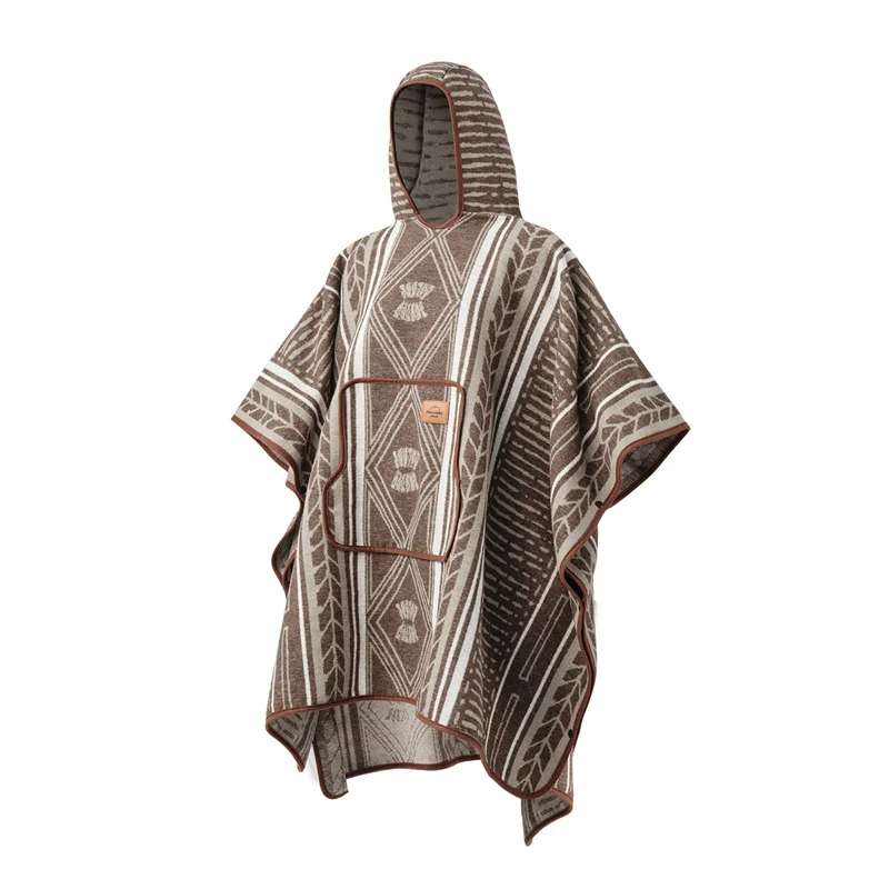 Naturehike Outdoor Wearable Wool Cape Shawl Portable Multifunctional Warm Blanket Quilt Cover Camping Blanket Multi-Scene Use