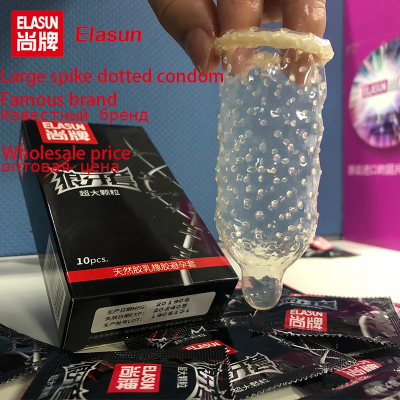 5D Big Dots Condoms with Spike Sex Toys Natural Latex Rubber Condoms For Mens 18+ Contraception Penis Sleeve Couple Sexual Goods