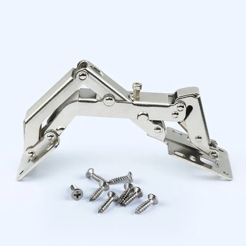 2pcs No-hole Hinged Thick Door Plate with Large Angle Cabinet Wardrobe 175/180 Degree Hinged Hinge Hinge Without Slotting