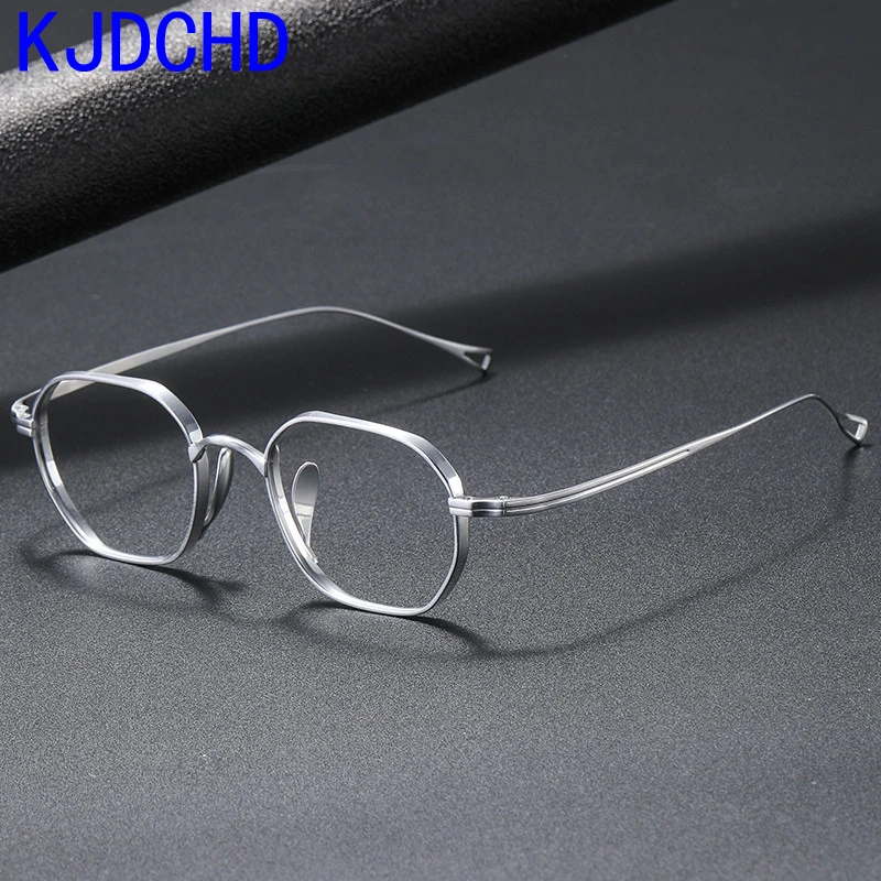 

Pure Titanium Glasses Frame Men Women Vintage Square Myopia Optical Prescription Eyeglasses frames 2023 New Titan Retro Eyewear