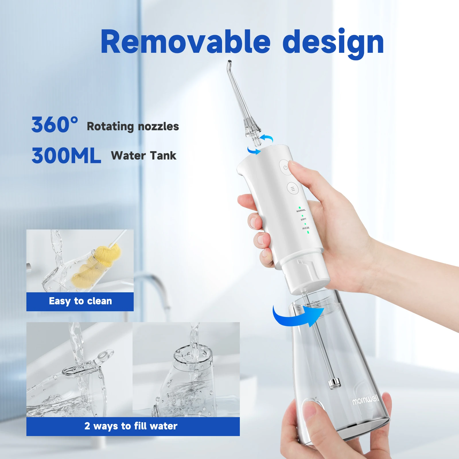 جهاز تنظيف الأسنان بالخيط من Mornwell – يحتوي على...