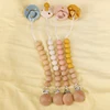 New Design Baby Silicone Pacifier Holder Pacifier Chain Clip Baby Nursing Cavity Toy Silicone Pacifier Baby Accessories 6
