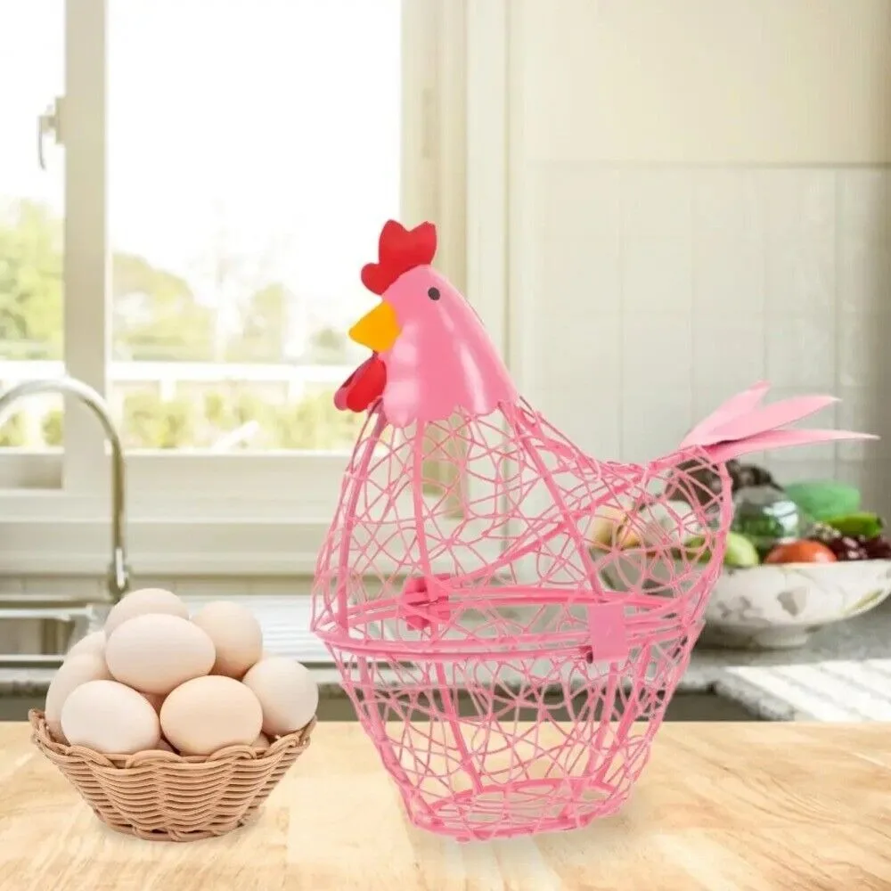 Hen Shape Egg Baskets Practical Stable Craft Easter Eggs Storage Container