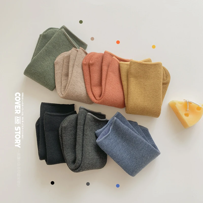 Socks for children's snow socks Autumn and winter pure cotton thickened plush warm baby floor socks for boys and girls