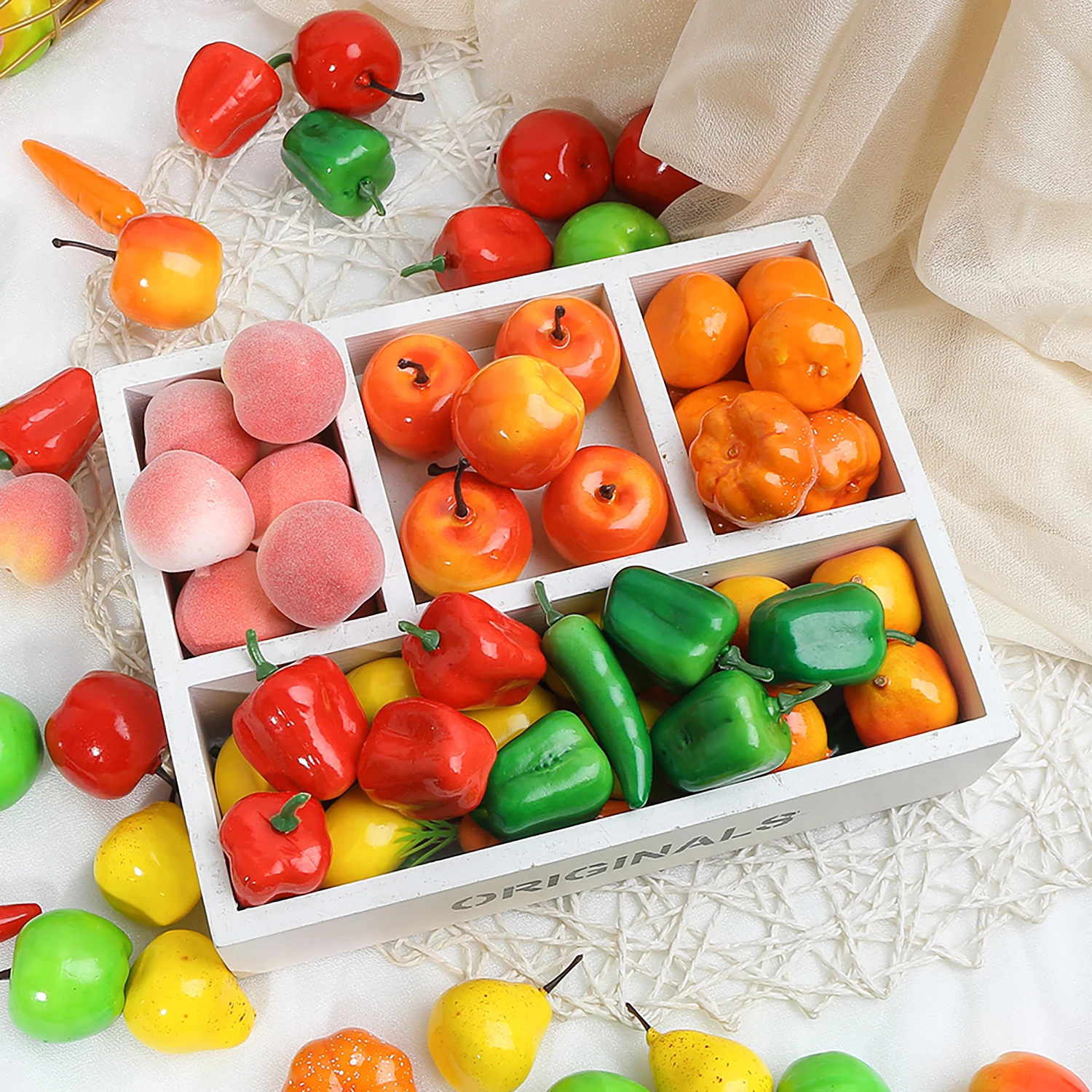 Summer Artificial Fruit Christmas Home Living Room Decoration Outdoor Garden Wedding Decor DIY Mango Cake Gift Box Accessories