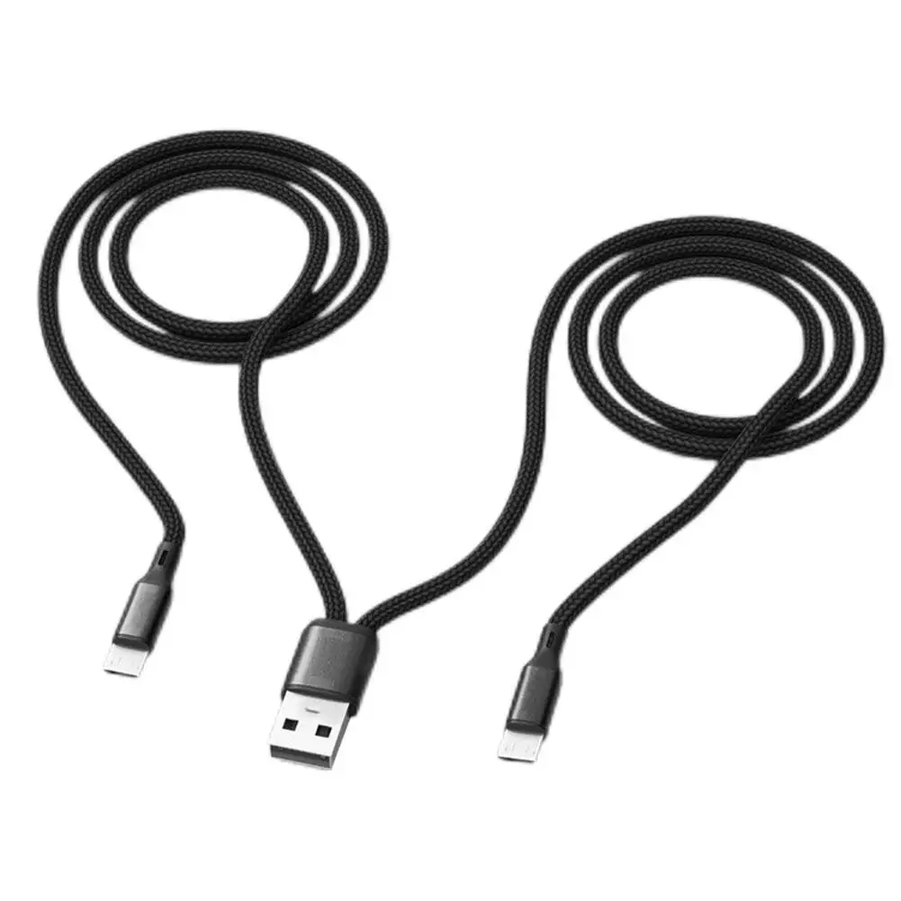 USB 2.0 Type-A Male 2 In 1 Double Type C Cable DC 5V 2.5A For Type-c Multi-function 2 In 1 Charging Cable Double USB C Cabl A0C9