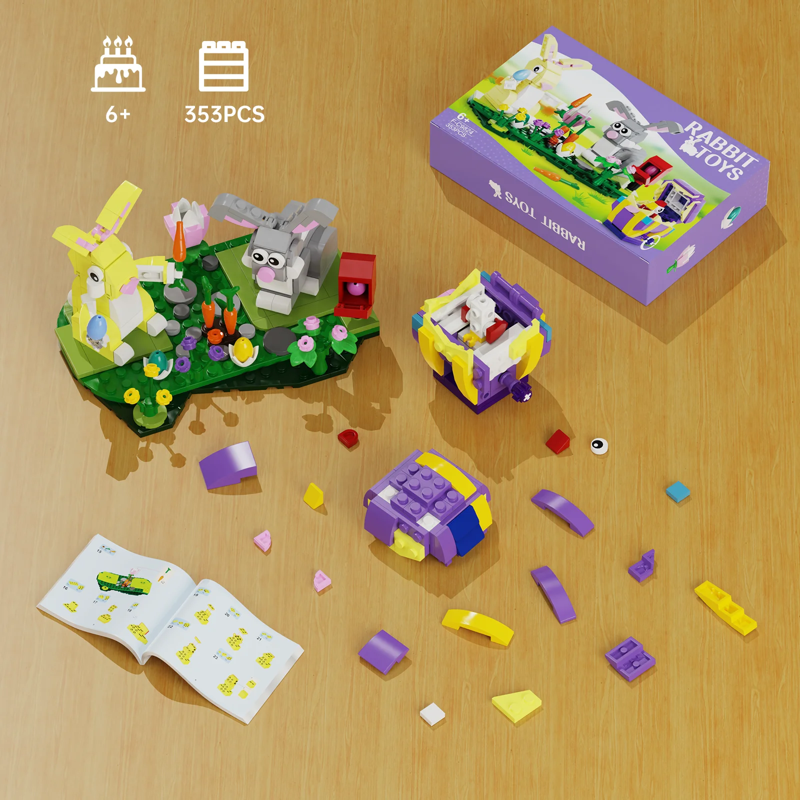thumbnail image 2 of WINGIFT 13 In 1 Pre Filled Animal Building Blocks Set-13 Pcs Mini Building Blocks 2 of 11