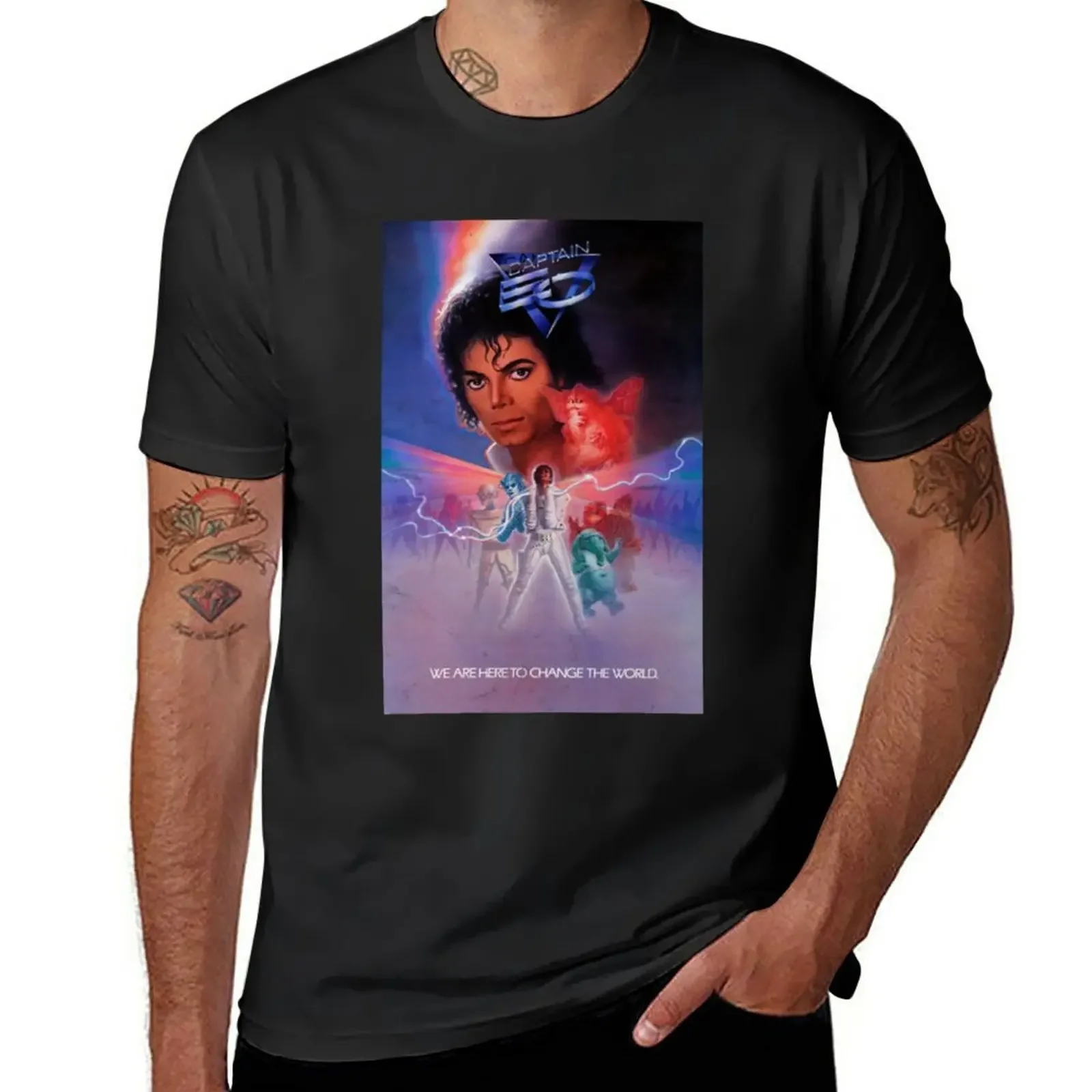 

Captain EO We Are Here To Change The World Vintage Poster T-Shirt shirts graphic tees t shirts for men pack