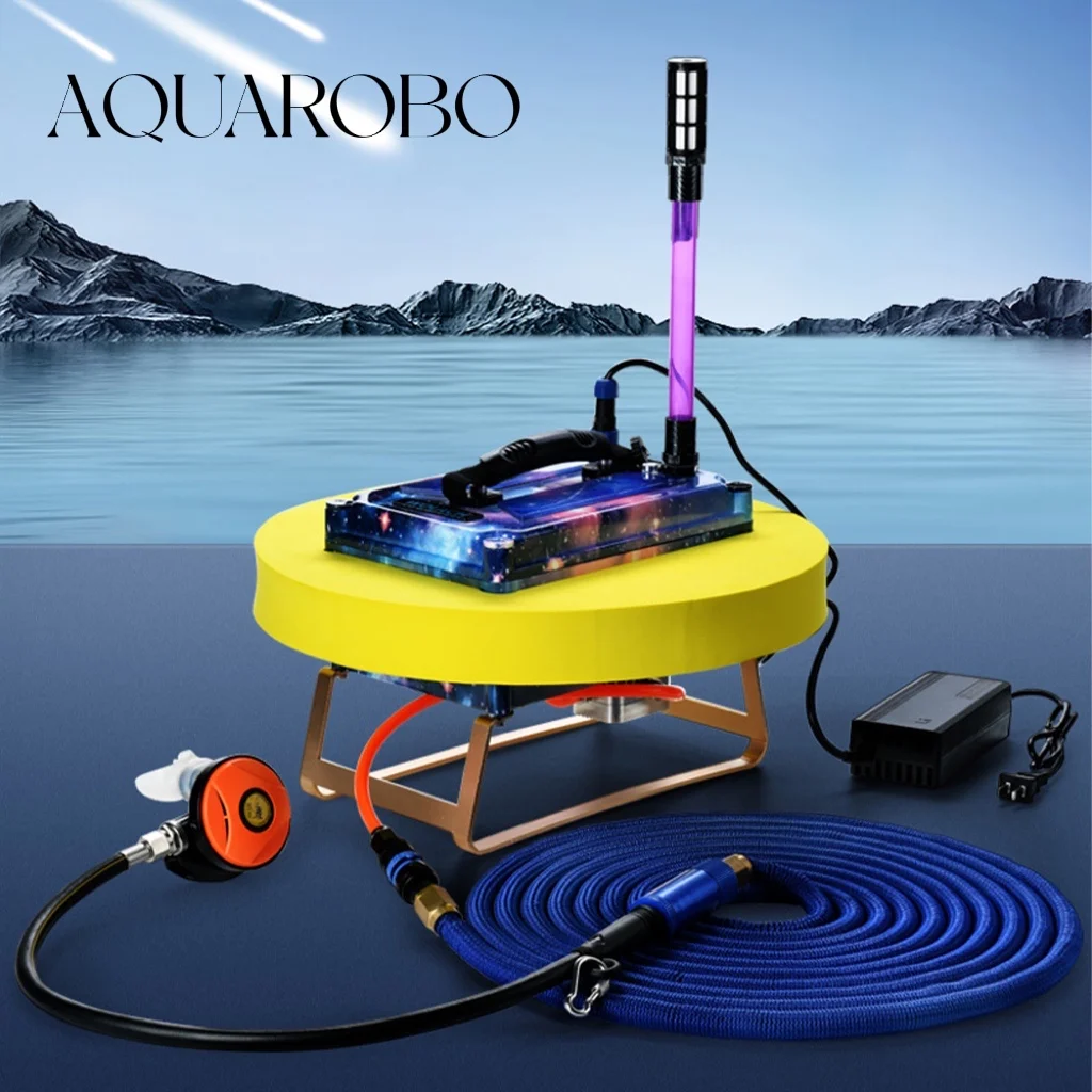 AQUAROBO Diving Equipment 619 , Waterproof Air Compressor with 49 ft