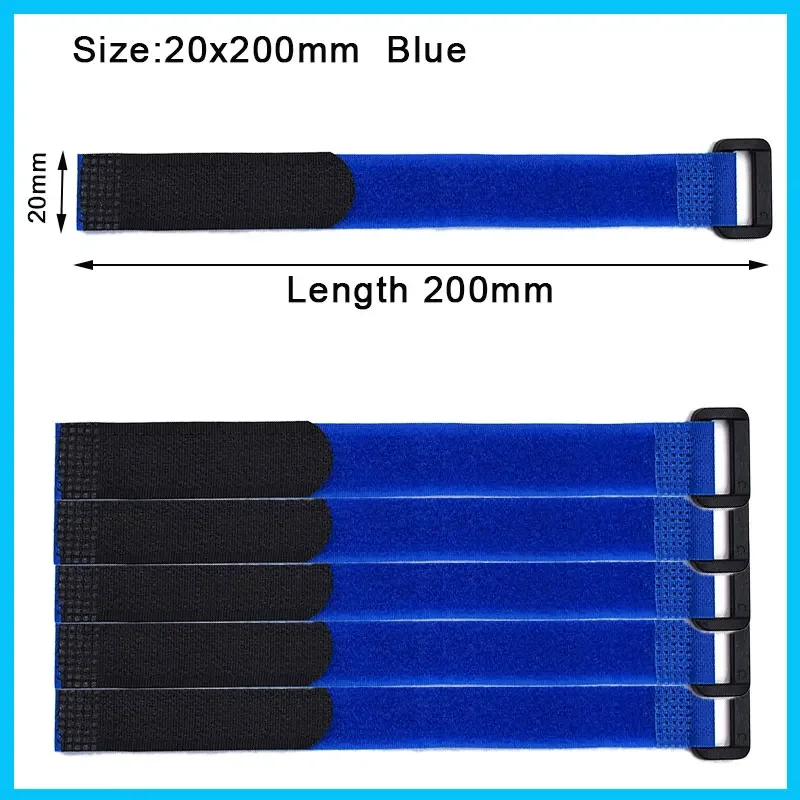 Reusable Nylon Hook and Loop Cinch Straps for Cable Organization and Management