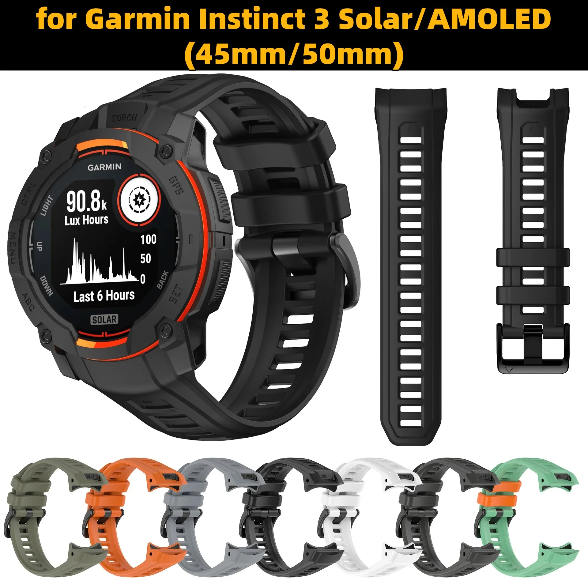 Durable Silicone Adventure Watch Strap