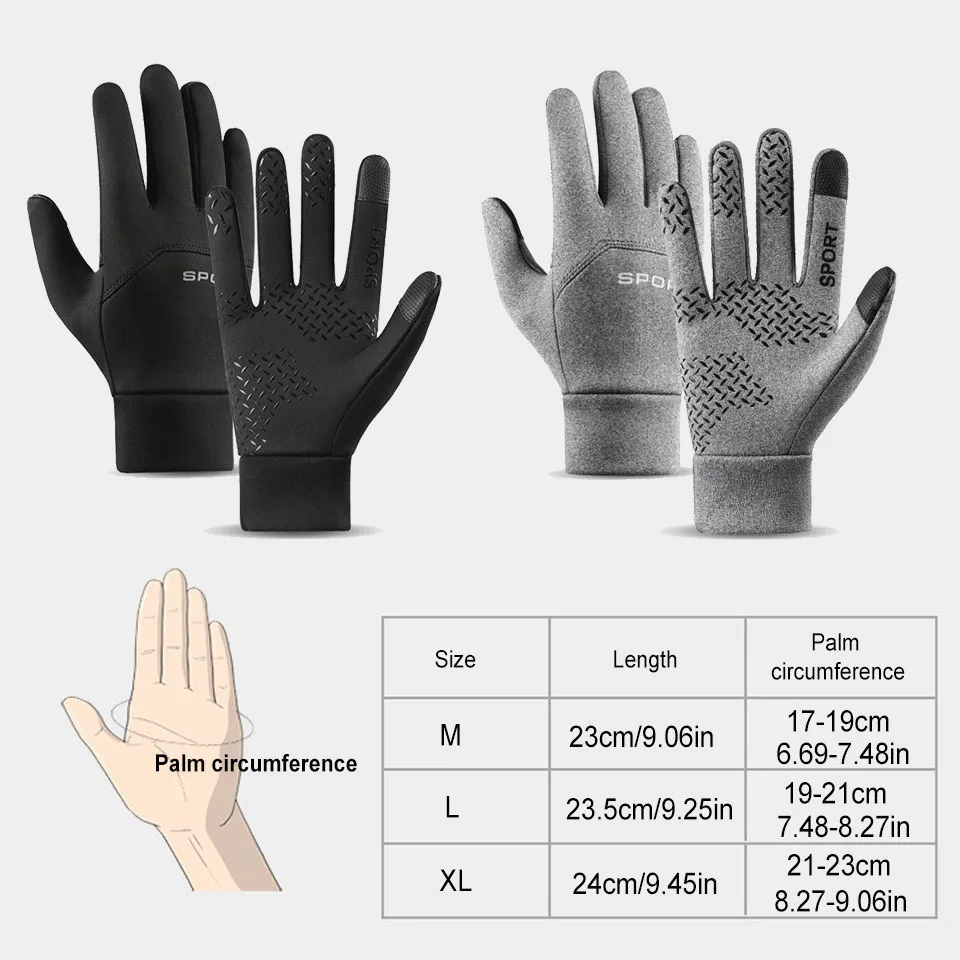 GTUBIKE Winter Warm Cycling Waterproof Gloves Windproof Sports Fishing Touchscreen Driving Motorcycle Ski Non-slip Gloves 2