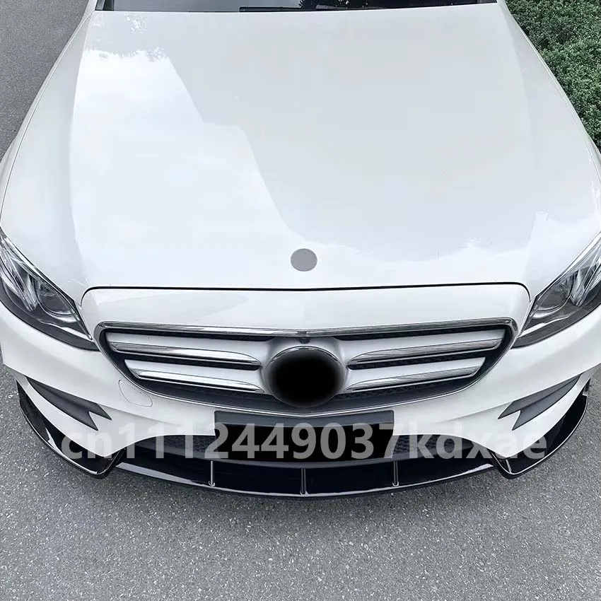 2017-2019 메르세데스 벤츠 W213 E260 E300 E43 AMG 프론트 범퍼 립 스플리터 립 스포일러 스플리터 디퓨저 스포츠 카본 룩