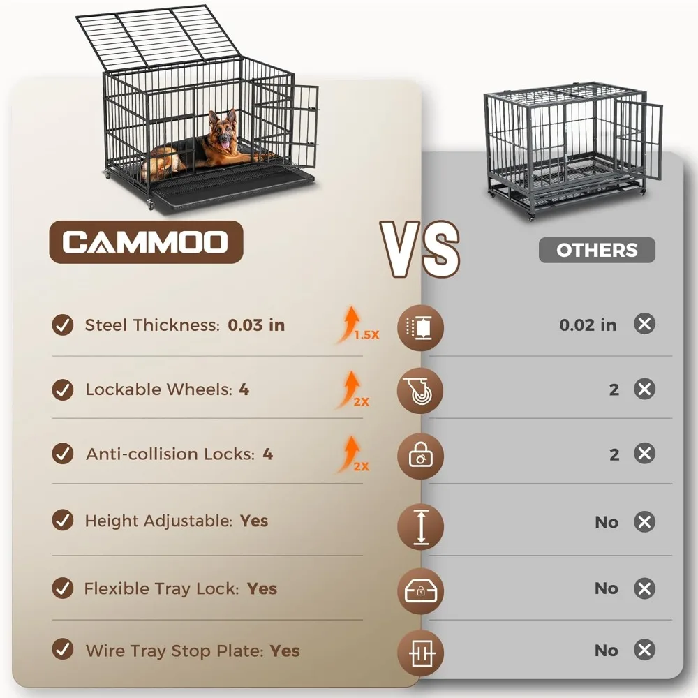 Heavy-Duty Large Dog Crate 2