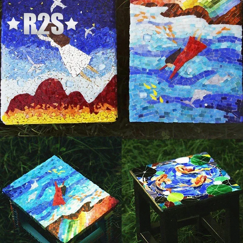 50g stained Glass Mosaic Tiles bulk crafts Mosaic Piece DIY Making supply for Craft Hobby Arts Wall Decoration arte ceramic mosaic tiles