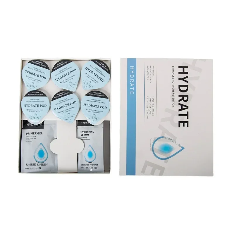 Oxygen Charcoal Revive DETOX GLAM Hydrate CO2 Oxygen Pods Capsule Serum Bubble Facial SPA Facial Kit 3 In 1 Skin Rejuvenation Facial Pods
