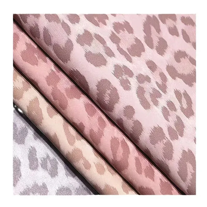 African Leopard Print Shearling PU Leather 0.85mm Flocking Bottom Cloth Artificial Leather Sports Shoes Bag Fabric