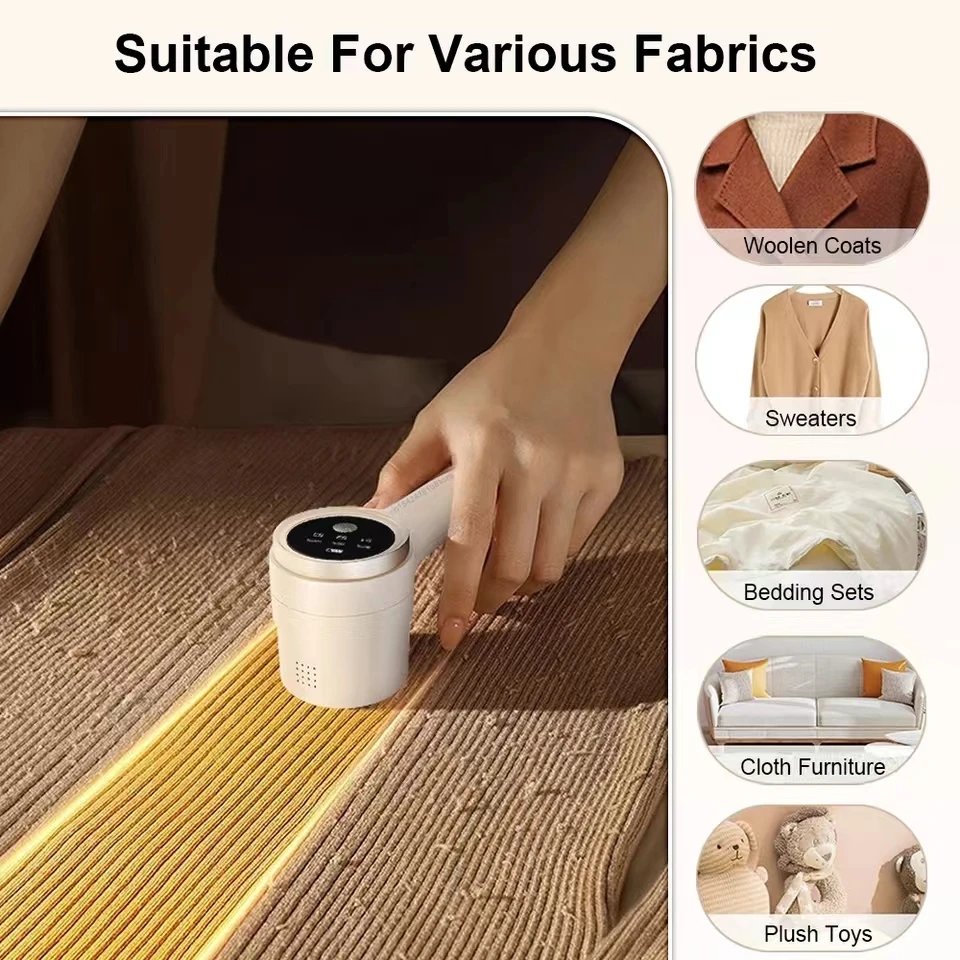 Lint Remover for Clothing Electric Pellet Fluff Remover Rechargeable Portable Fabric HairBall Shaver Removes Lint from Clothes 4