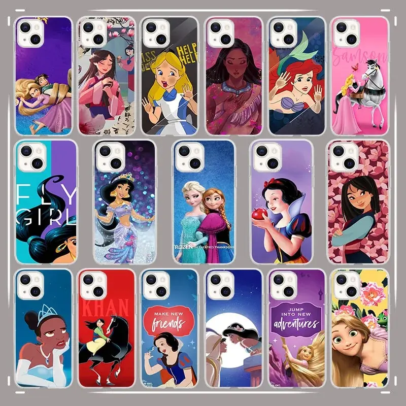 Wk-27 Disney Princess Custodia Morbida Per Infinix Note 6 7 Zero 8 8I 10 11 11S 12 G96 Smart 4C 5 6 S5 Lite Pro