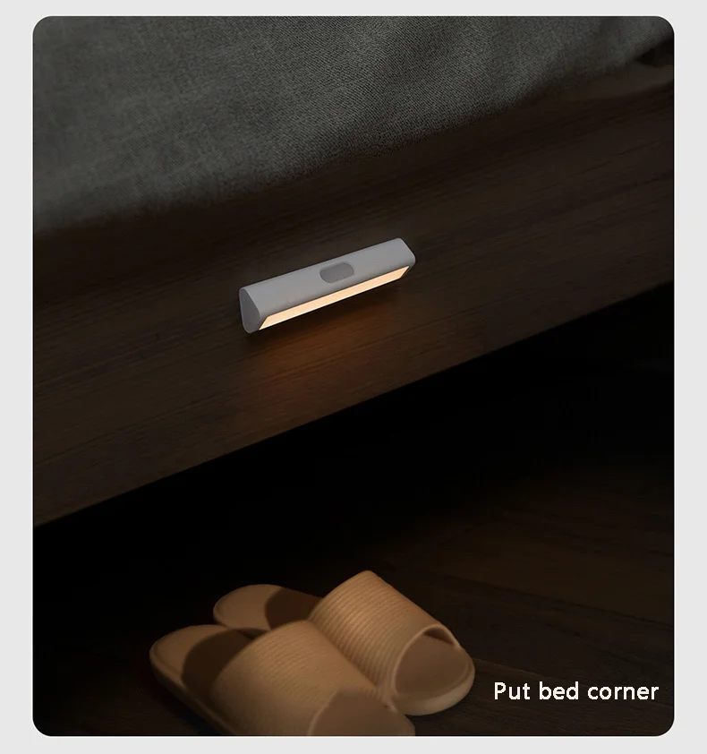 LED Induction Night Light Magnetic Design 2-level Brightness Human Body Sensor 3