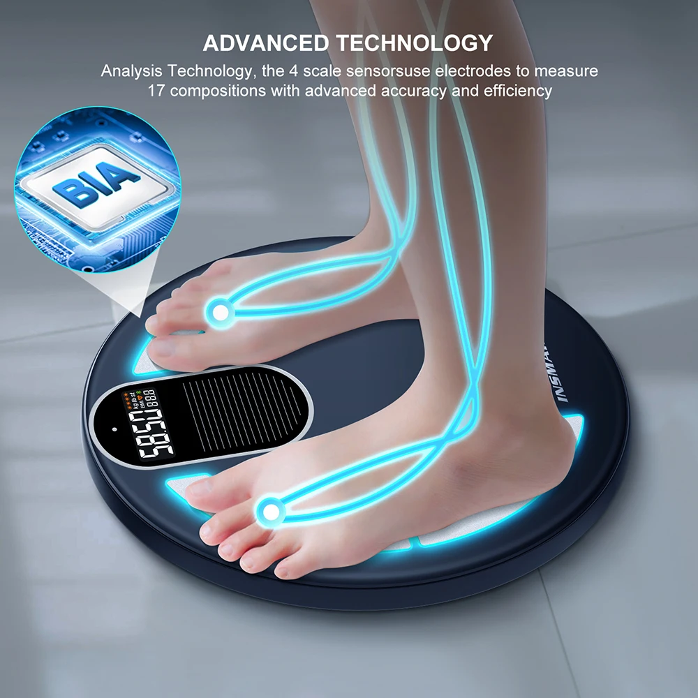 Bluetooth Body Fat Scale Body Scales Smart Wireless Digital Bathroom Weight Scale Composition Analyzer Weighing Solar electronic scale weight scale