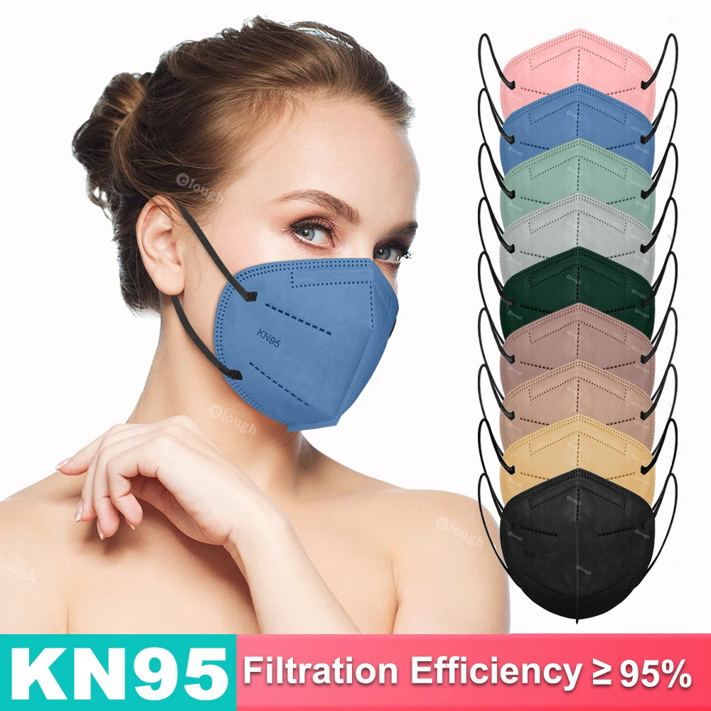 Маски Kn95 для взрослых Mascarilla FPP2 Homologada colors FFP2 Mascarillas 5 слоев Защитная фотомаска ffp2mask