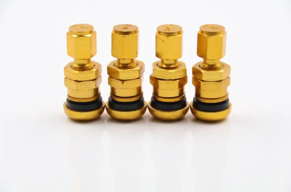 Create idea 4pcs oro reale corona pneumatico valvola aria tappi per auto camion SUV veicolo
