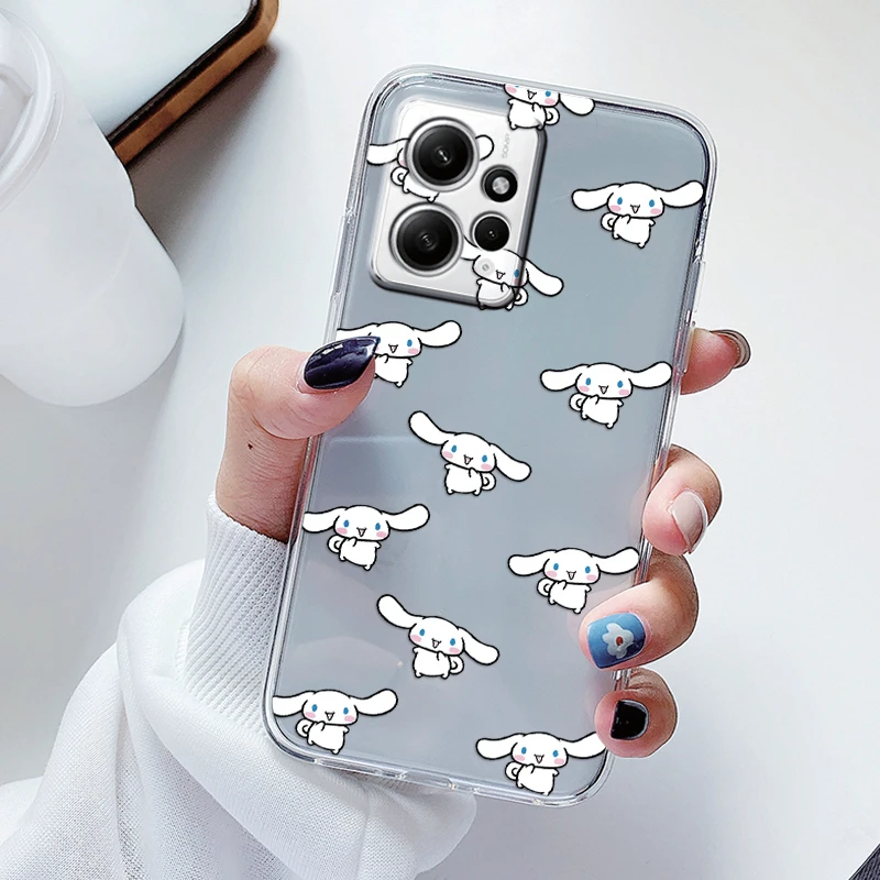 thumbnail image 1 of Funda de teléfono de Hello Kitty Pochacco para Redmi Note 12 4G, silicona suave, conejo transparente, lindo Anime, Funda para Redmi Note 12 Coque, 1 of 5