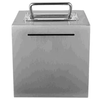 Unopenable Saving Jar Piggy Bank Stainless Steel for Adults Metal Money Kids Child 1