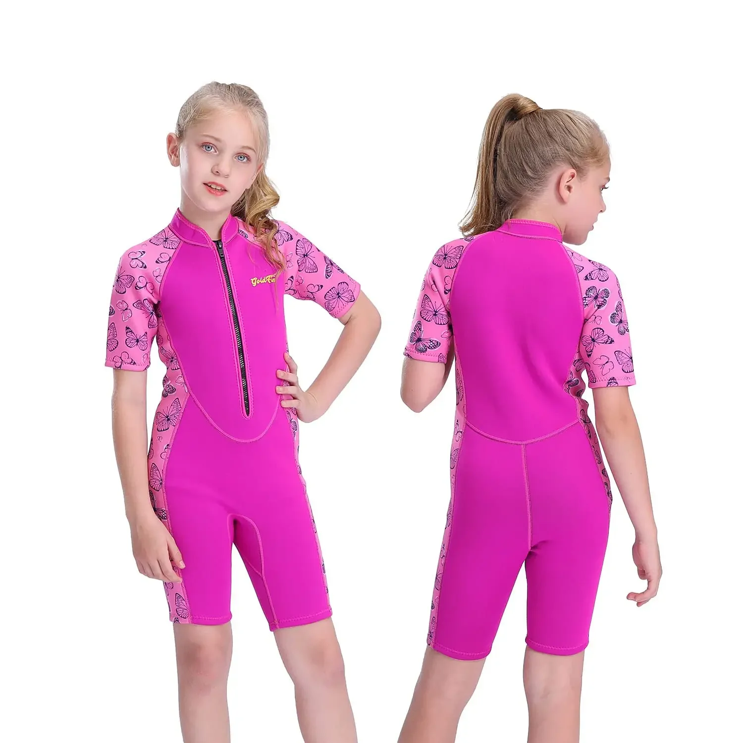 Kids Wetsuits Shorty Youth Wetsuit 2mm Neoprene Swimsuit for Kids Boys Girls Toddler Water Aerobics Swimming Diving Surfing 1