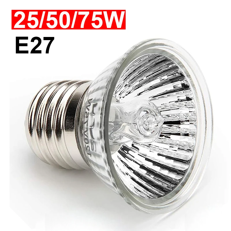 

E27 25W 50W 75W Turtle Basking Heating Lamp UVB 3.0 Heat Bulb Light Snake Amphibians Lizard Temperature Controller Pet Supplies