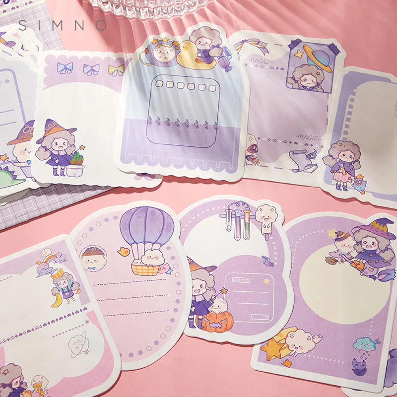 4 Sheets/Pack Kawaii Rabbit and Bear Series Cartoons Paper Ledger