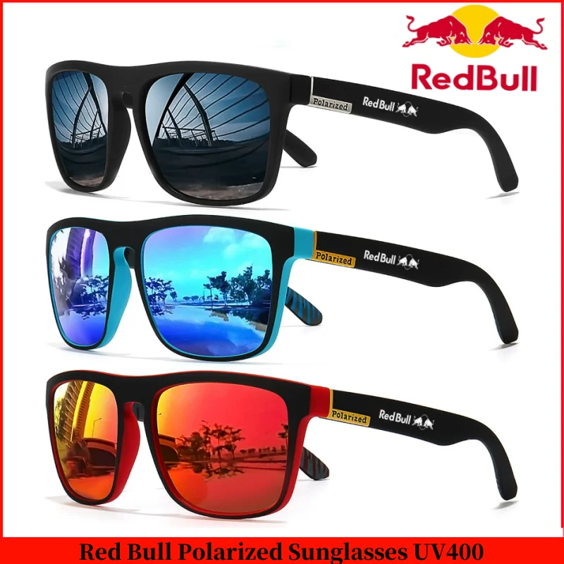 Red Bull Men's and Women's Fashion UV400 Protective Polarized Sunglasses Outdoor Hunting Fishing Driving Adventure