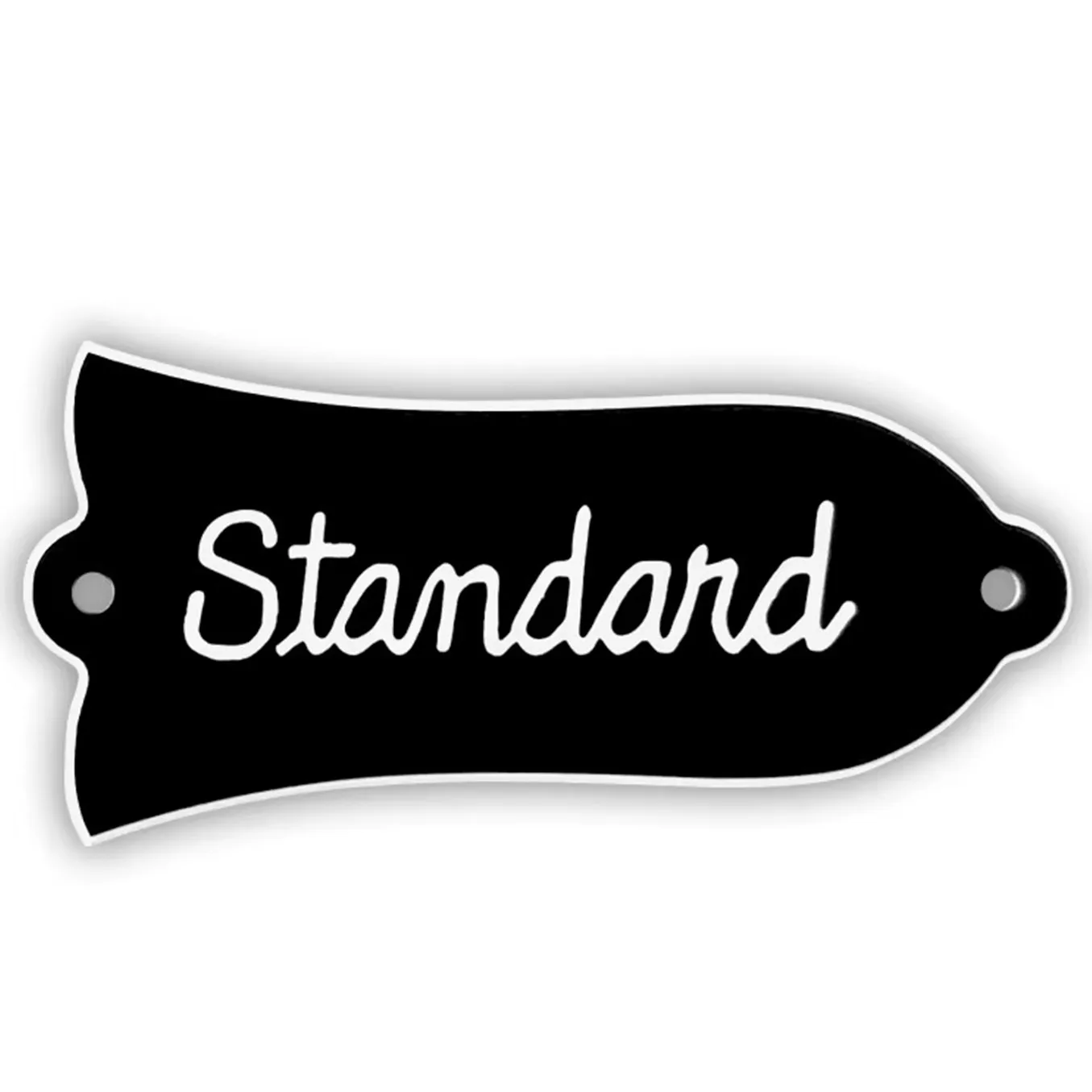 2PCS Bell-Shape Custom Truss Rod Cover Plate with 2 Holes
