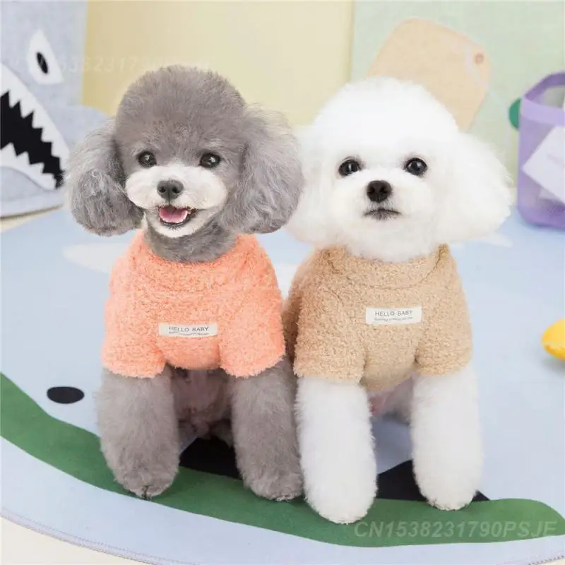 곰보다 강아지 옷 5 개 소형견에 적합, 가을 및 겨울 애완동물 옷, 강아지 스웨터, 애완동물 옷, 클라우드 벨벳
