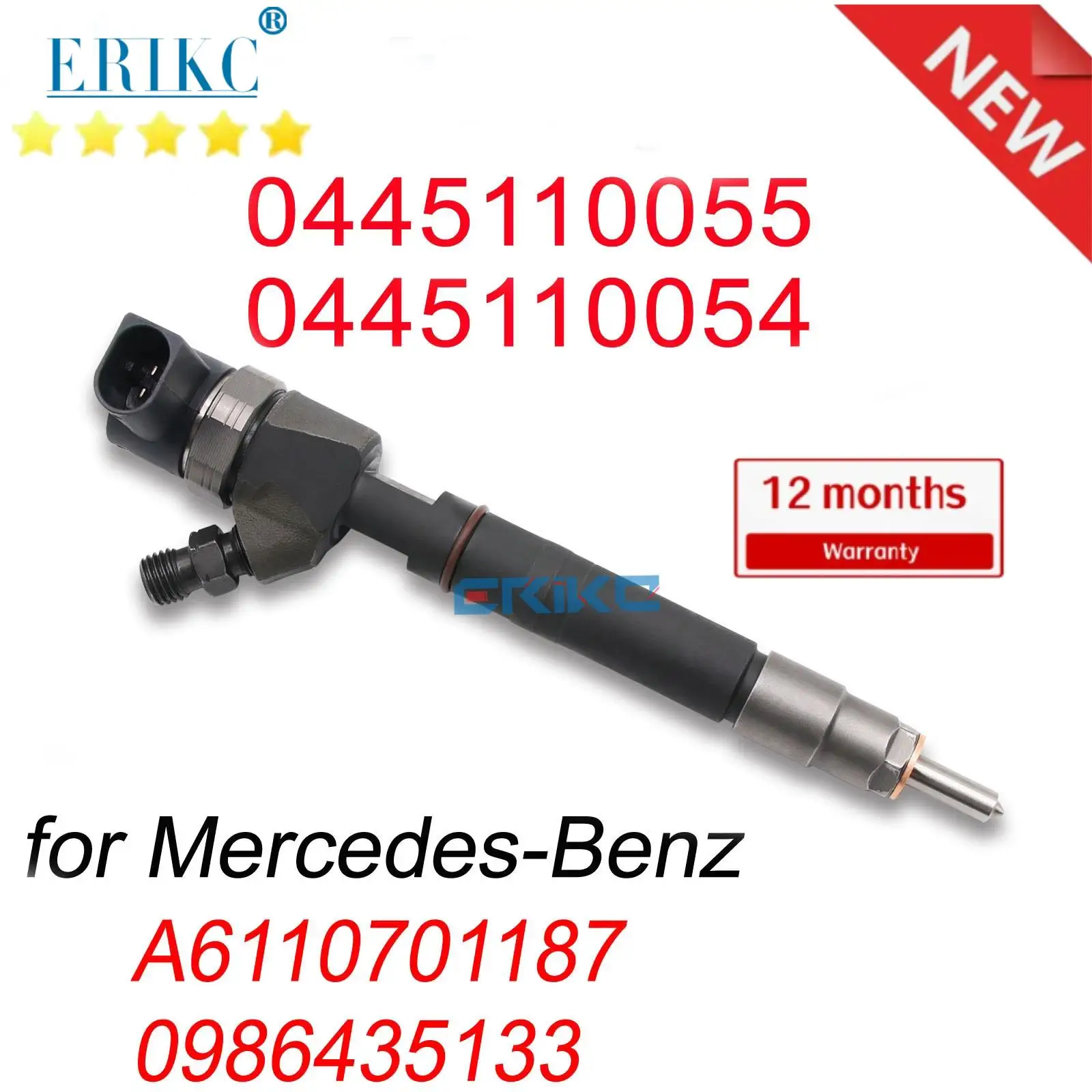 

0445110055 0445110054 Common Rail Sprayer Injector A6110701187 Diesel Inyector Nozzle For Bosch Mercedes-Benz 0986435133 OM646