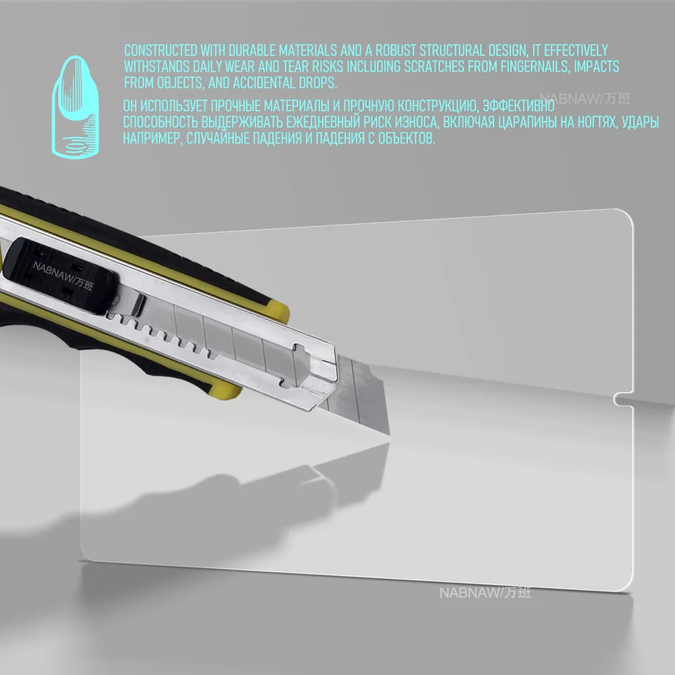 2-Pack Tempered Glass Screen Protector For Alldocube IPlay 70S Tablet - 9H Hardness