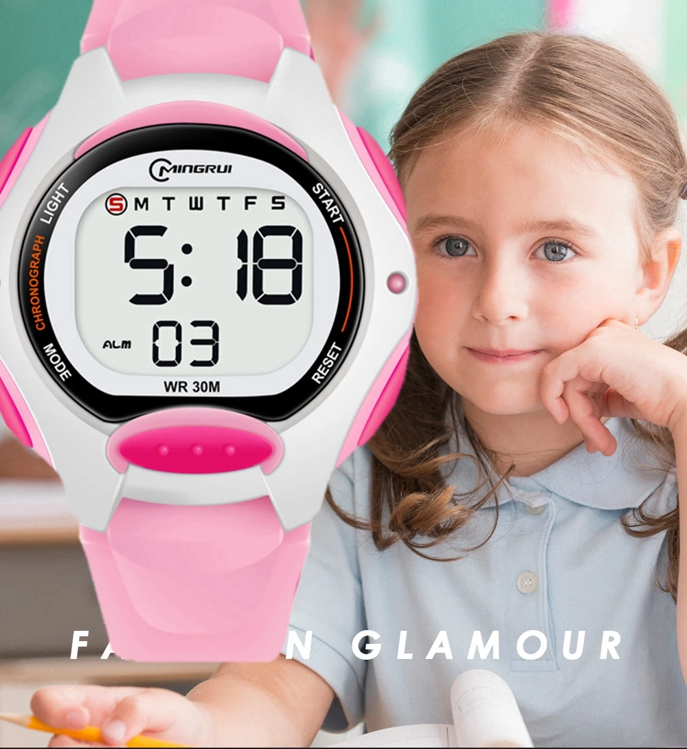 Kids Sport Watches Alarm Stopwatch Children Digital Watch For Boys Girls 30M Waterproof Military Student Electronic Wristwatch 2