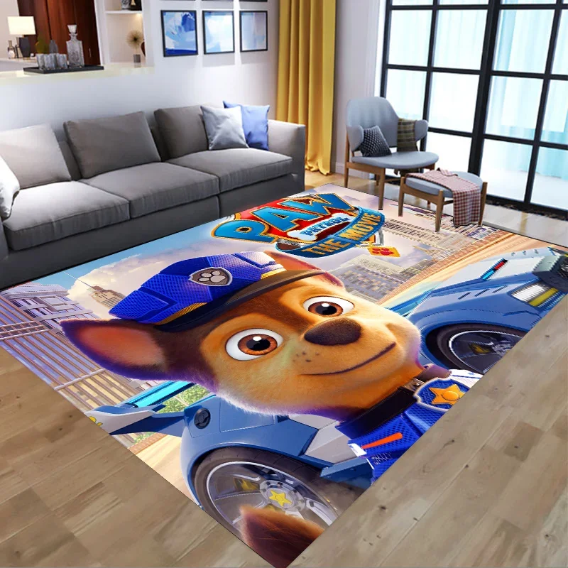 thumbnail image 1 of Alfombra de la patrulla canina con estampado de Anime Chase, alfombra para sala de estar y dormitorio, alfombra antideslizante con dibujos creativos para niños, decoración del hogar, 1 of 5