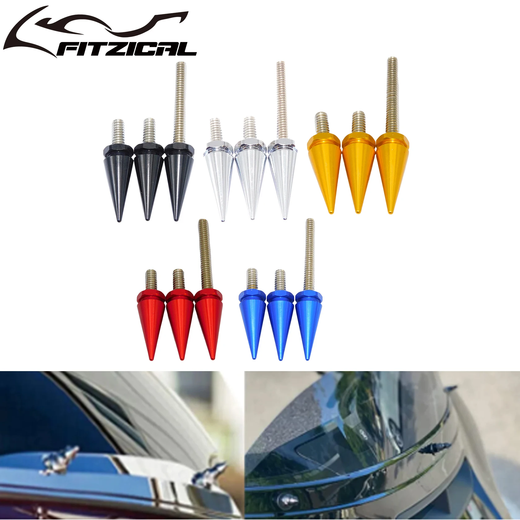 3Xmoto Parabrezza Trim Vite Parabrezza Bullone Nero/Cromato/Rosso/Blu/Oro Per Harley Touring Tri Glide Street Glide 2014-Up