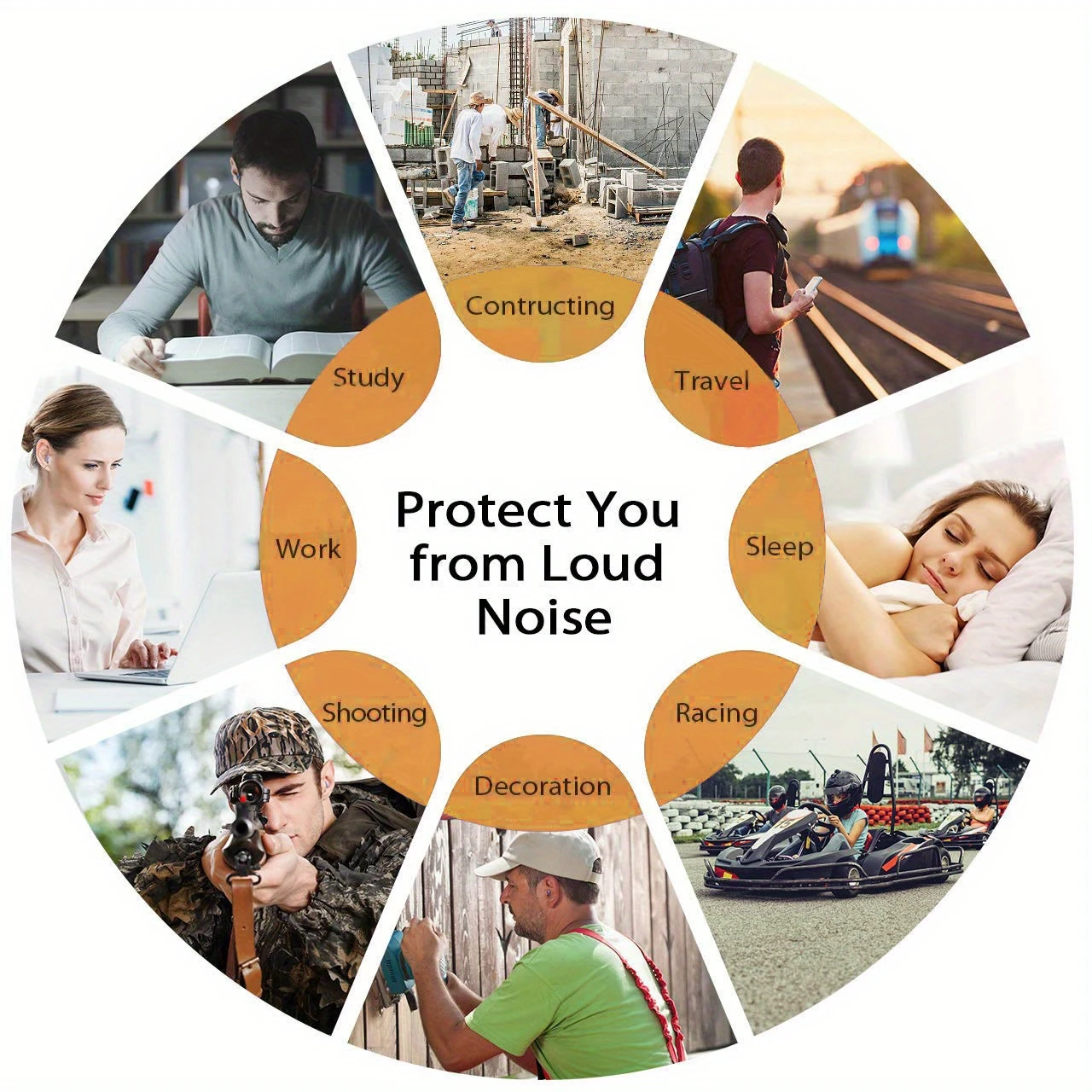 Premium Noise Reduction Foam Earplugs - Superior Comfort for Sleep and Work