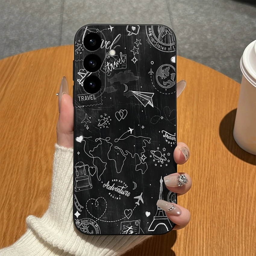 Abstract Art Pattern Soft Matte Silicone Phone Case - High-Quality Bumper Shell