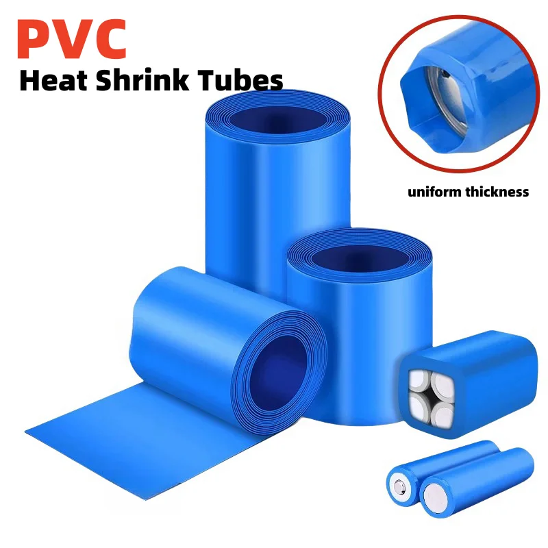1M 18650 Lipo Battery PVC Heat Shrink Tube Pack 23mm-300mm Width Insulated Film Wrap lithium Case Cable Sleeve heat shrink tubing heat shrink tube cable sleeve heat shrink tube kit heat shrink cable sleeve protective sleeve cable sleeve protector