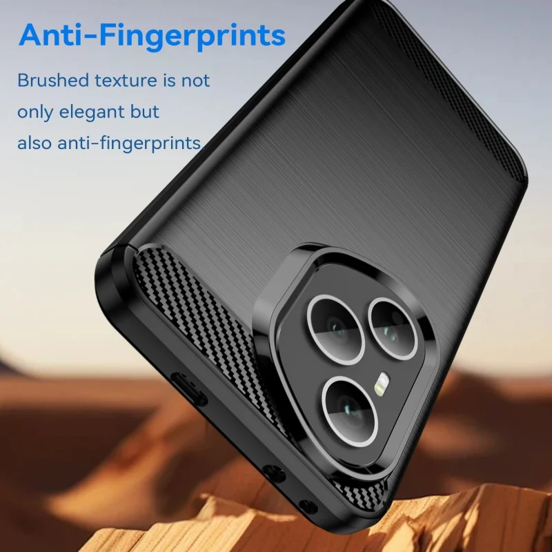 Shockproof Soft TPU Carbon Fiber Phone Bumper Case Cover