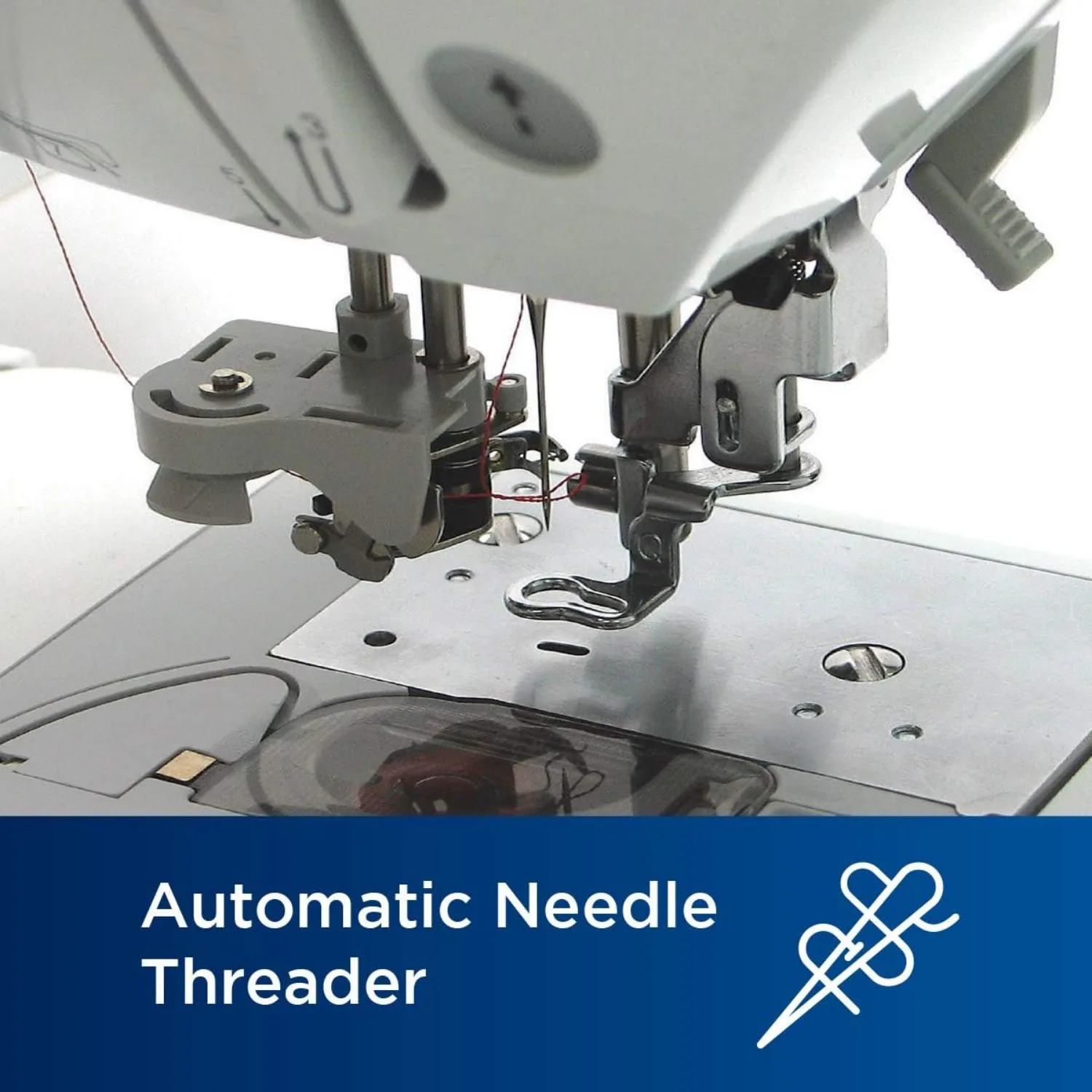 PE535 Embroidery Machine, 80 Built-in Designs, 4" x 4" Hoop Area, Large 3.2" LCD Touchscreen, USB Port, 9 Font Styles ﻿ 5