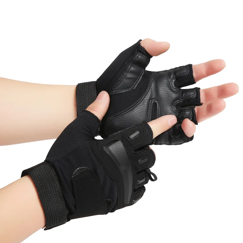 Cycling Tactical Gloves Half Finger Men Women Outdoor Fitness Gloves Spring Summer Anti Slip Wear-Resistant Gym Dumbbells Gloves 2