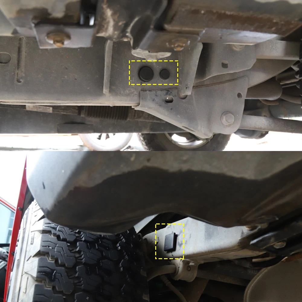 Car Chassis Floor Drain Plug Round Hole Plugs Waterproof Protection Cover For Jeep Wrangler 2007-JK JKU floor pan drain plug