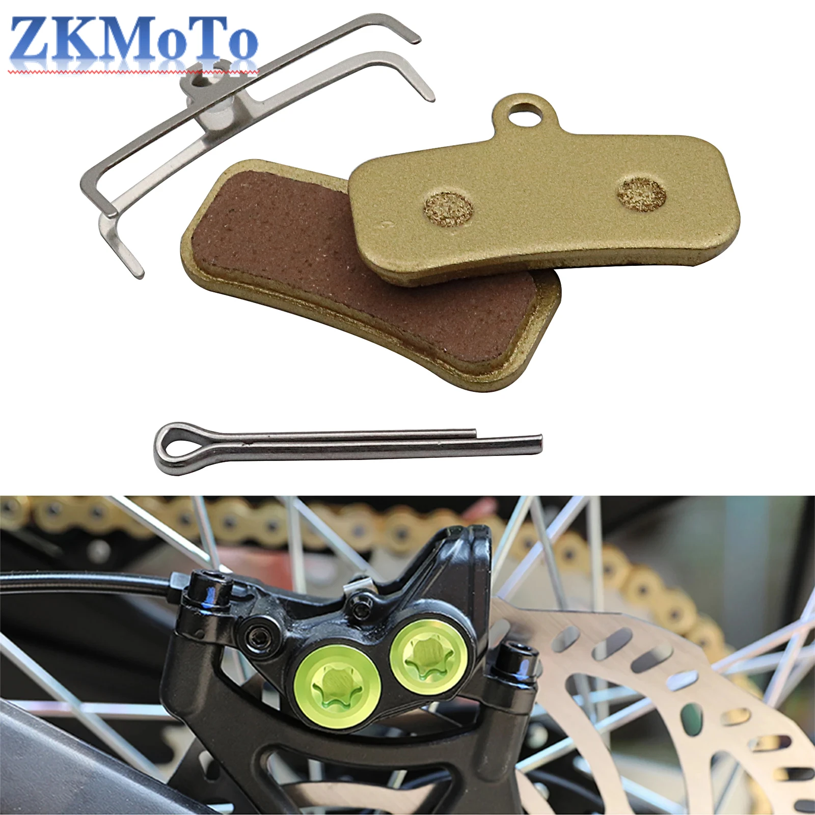 Electric Motocross Accessories Metal & Brass Alloys Front and Rear Silent Brake Pads For Surron Sur Ron Sur-Ron Light Bee Parts