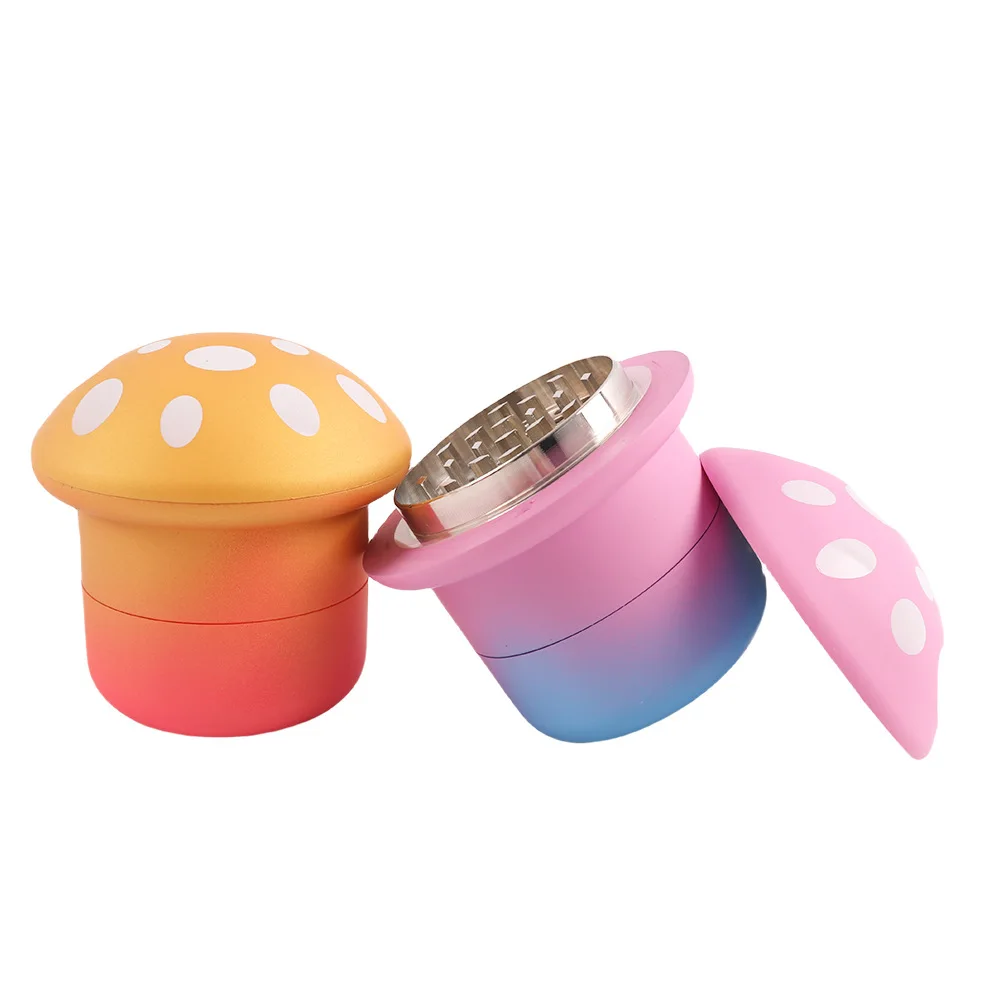 Metal Grinder Herb Large 70MM Mushroom Shaped 4 Layer Spice Grinder Durable Plastic & Metal herb grinder,tobacco grinder,manual spice grinder